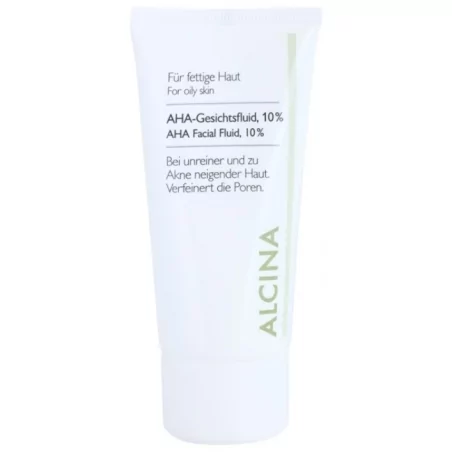 Pleťový fluid s AHA kyselinami 10% (AHA Facial Fluid, 10%) Alcina - 50 ml