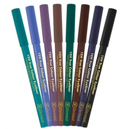 Dřevěná tužka na oči 12H (True Colour Eyeliner) Dermacol / Odstín: 7 Grey - 2 g