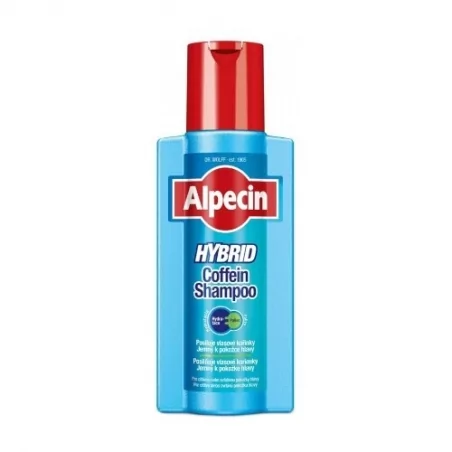 Kofeinový šampon pro muže pro citlivou pokožku hlavy Hybrid (Coffein Shampoo) Alpecin - 250 ml