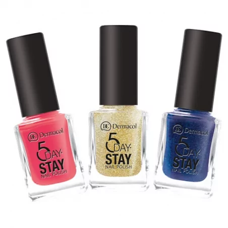 Dlouhotrvající lak na nehty 5 Days Stay (Nail Polish) Dermacol / Odstín: 17 Pink Affair - 11 ml