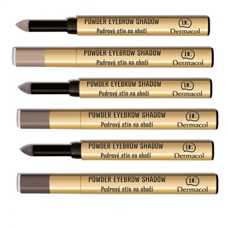 Pudrové stíny na obočí (Powder Eyebrow Shadow) Dermacol / Odstín: 3 - 1 g