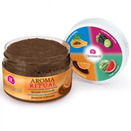 Harmonizující tělový peeling Aroma Ritual Belgická čokoláda (Harmonizing Body Scrub) Dermacol - 200 g