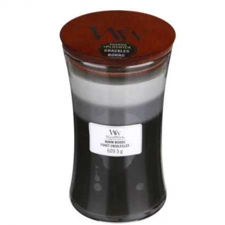 Vonná svíčka váza Trilogy Warm Woods WoodWick - 609,5 g