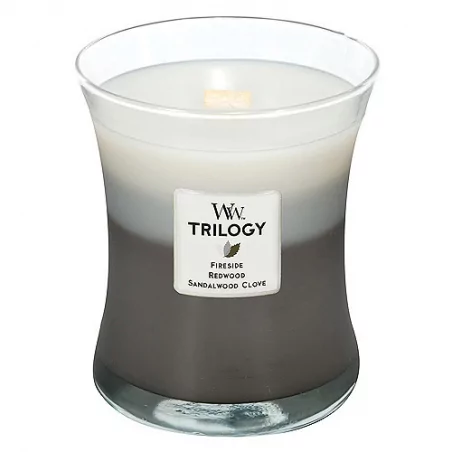 Vonná svíčka váza Trilogy Warm Woods WoodWick - 275 g