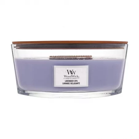 Vonná svíčka loď Lavender Spa WoodWick - 453,6 g