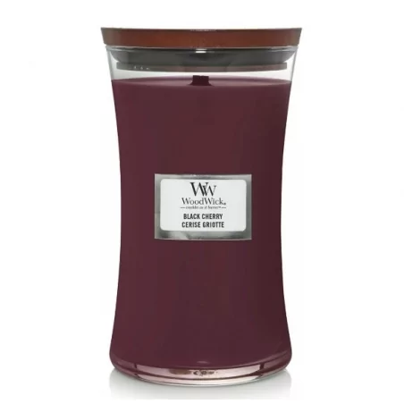 Vonná svíčka váza Black Cherry WoodWick - 609,5 g