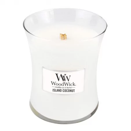 Vonná svíčka váza Island Coconut WoodWick - 275 g