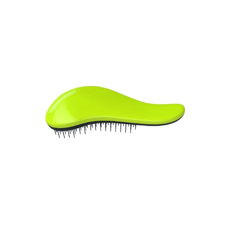 Kartáč na vlasy s rukojetí Green Black Dtangler
