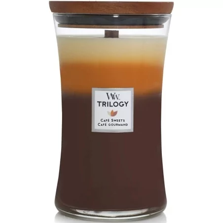 Vonná svíčka váza Trilogy Cafe Sweets WoodWick - 609,5 g