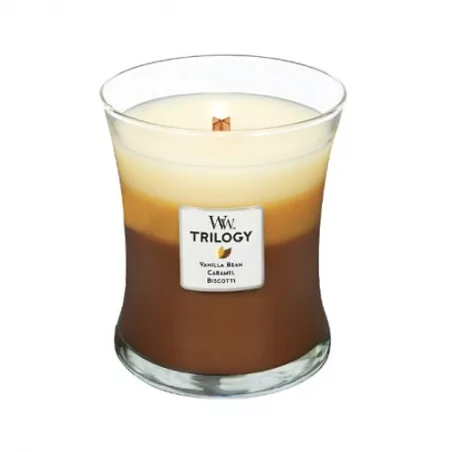 Vonná svíčka Trilogy Cafe Sweets WoodWick - 275 g