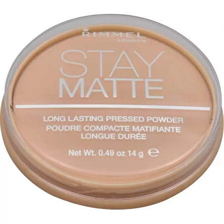 Matující kompaktní pudr Stay Matte Rimmel / Odstín: 006 Warm Beige - 14 g