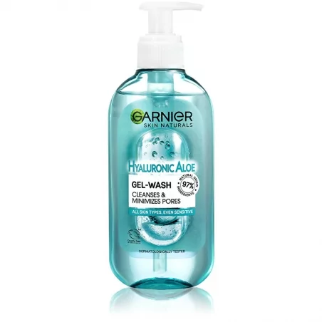 Čisticí gel pro všechny typy pleti Hyaluronic Aloe Gel Wash Garnier - 200 ml