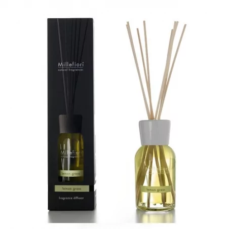 Aroma difuzér Natural Citronová tráva Millefiori Milano - 100 ml