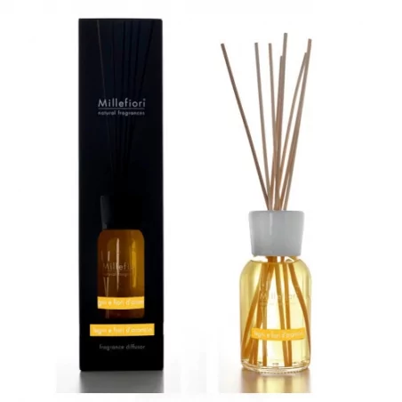 Aroma difuzér Natural Dřevo a pomerančové květy Millefiori Milano - 100 ml