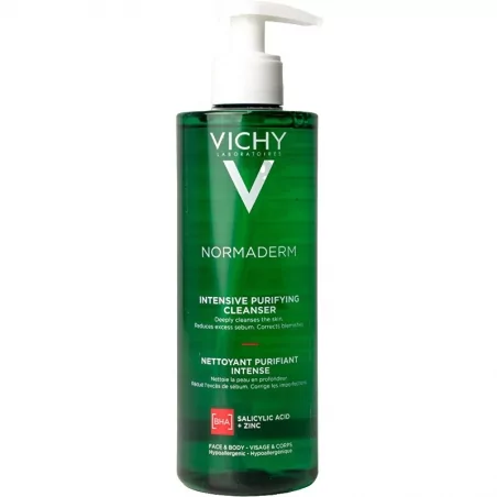 Hloubkově čisticí gel proti nedokonalostem aknózní pleti Normaderm Phytosolution (Intensive Purifying Gel) Vichy - 400 ml