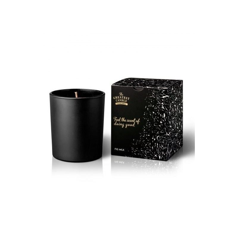 Vonná svíčka v černém skle s aroma fíků The Greatest Candle - 170 g