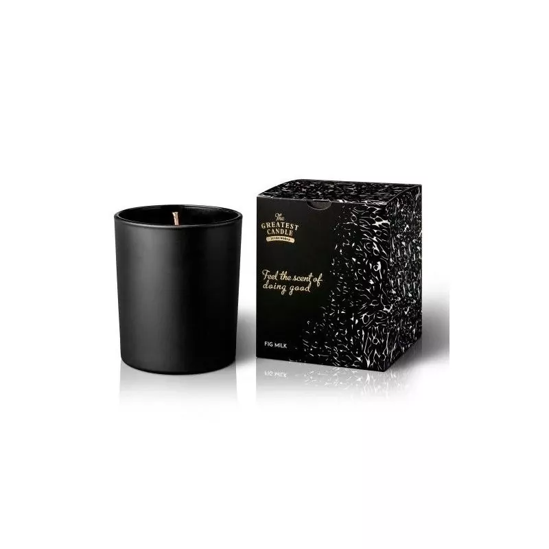 Vonná svíčka v černém skle s aroma fíků The Greatest Candle - 170 g Vonná svíčka v černém skle s aroma fíků The Greatest Candle - 170 g