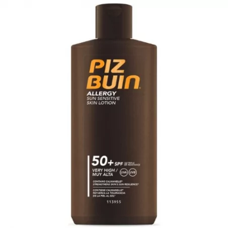 Mléko na opalování pro citlivou pokožku Allergy SPF 50+ (Sun Sensitive Skin Lotion) Piz Buin - 200 ml