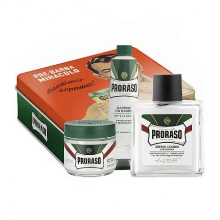 Klasická dárková sada na holení Green Proraso