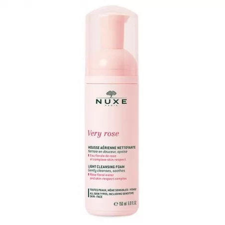 Lehká čisticí pěna pro všechny typy pleti Very Rose (Light Cleansing Foam) Nuxe - 150 ml