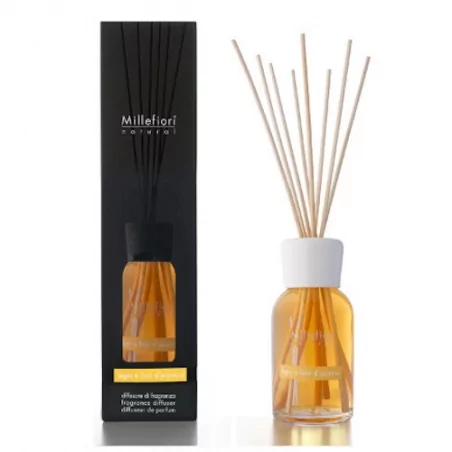 Aroma difuzér Natural Dřevo a pomerančové květy Millefiori Milano - 250 ml