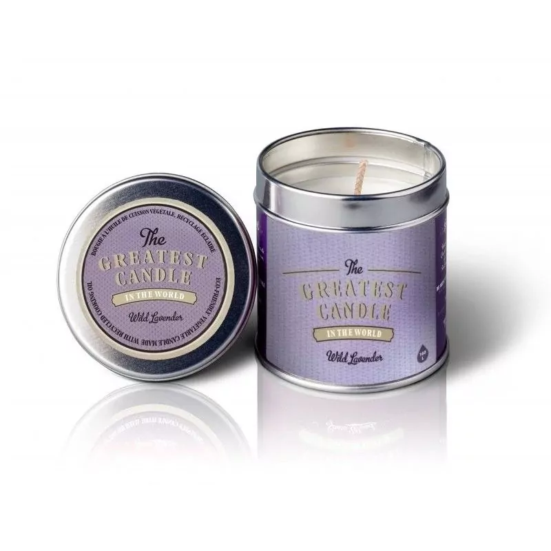 Vonná svíčka v plechovce s aroma divoké levandule The Greatest Candle - 200 g Vonná svíčka v plechovce s aroma divoké levandule The Greatest Candle - 200 g