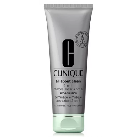 Detoxikační maska a peeling All About Clean (2-in-1 Charcoal Mask + Scrub) Clinique - 100 ml