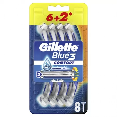Jednorázová holítka Blue3 Comfort 6+ Gillette - 2 ks
