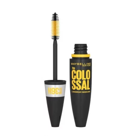 Objemová řasenka The Colossal Longwear 36H Maybelline / Odstín: Black - 10 ml