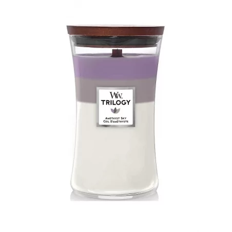 Vonná svíčka velká Trilogy Amethyst Sky WoodWick - 609,5 g