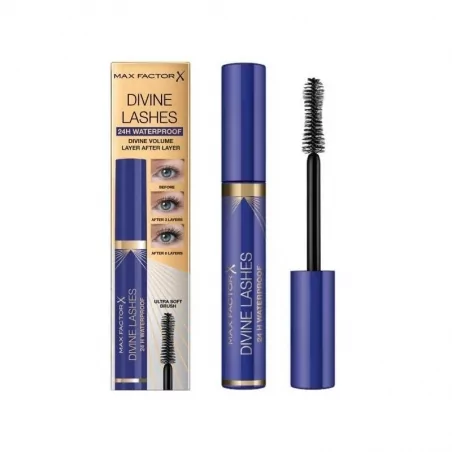 Voděodolná objemová řasenka Mascara Divine Lashes 24H Waterproof Max Factor / Odstín: Black - 9 ml