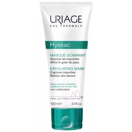 Peelingová maska pro smíšenou a mastnou pleť Hyséac (Exfoliating Mask) Uriage - 100 ml