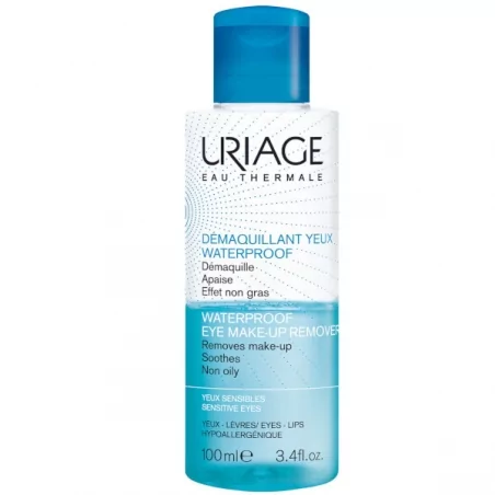 Dvoufázový voděodolný odličovač (Waterproof Eye-Makeup Remover) Uriage - 100 ml