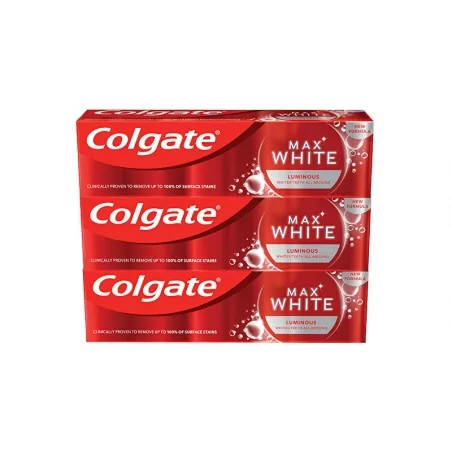 Bělicí zubní pasta Max White Luminous Colgate - 3 x 75 ml