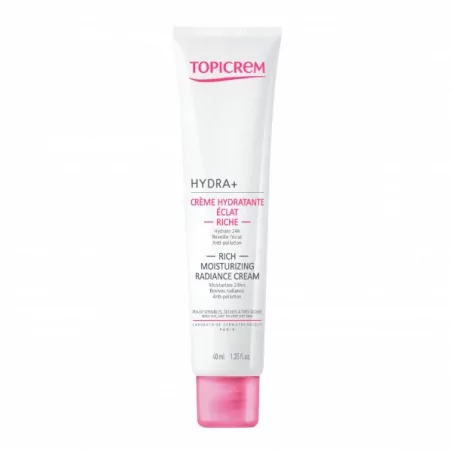 Hydratační výživný krém pro citlivou a suchou pleť HYDRA+ (Rich Moisturizing Radiance Cream) Topicrem - 40 ml