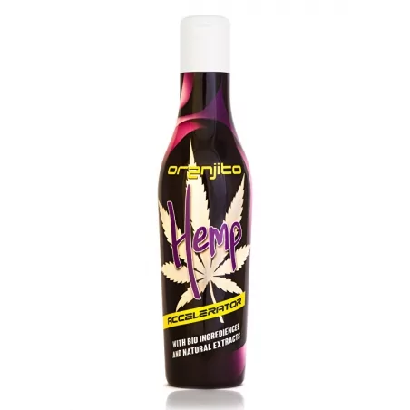 Konopné opalovací mléko do solária (Hemp Accelerator) Oranjito - 200 ml