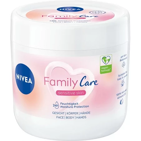 Lehký hydratační krém Family Care Nivea - 450 ml