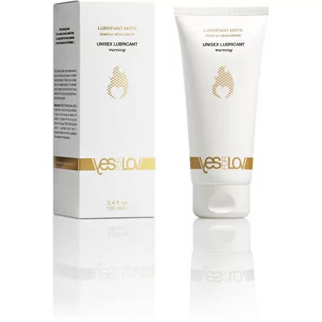 Hřejivý lubrikační gel (Unisex Lubricant Warning) YESforLOV - 100 ml