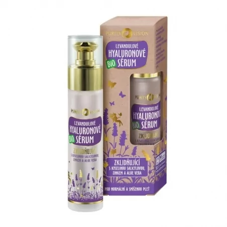 Bio Zklidňující levandulové hyaluronové sérum Purity Vision - 50 ml
