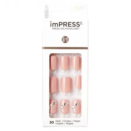 Samolepící nehty imPRESS Nails Crystal Blossom KISS - 30 ks