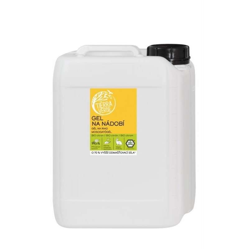 Gel na nádobí s citronovou silicí BIO Tierra Verde - 5000 ml