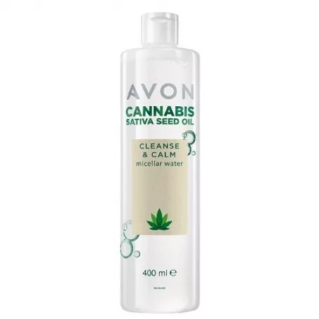 Micelární čisticí pleťová voda s olejem z konopných semínek Avon - 400 ml