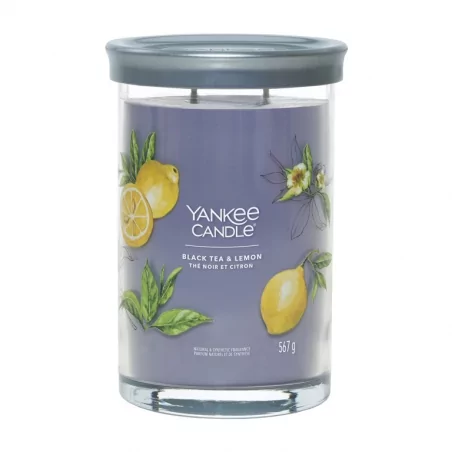 Aromatická svíčka Signature tumbler velký Black Tea & Lemon Yankee Candle - 567 g