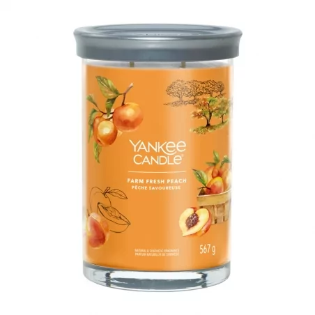 Aromatická svíčka Signature tumbler velký Farm Fresh Peach Yankee Candle - 567 g