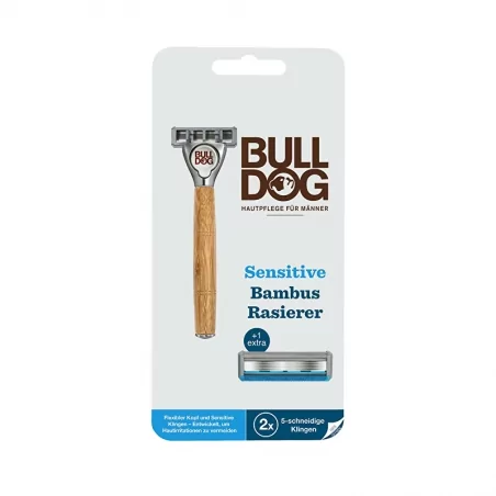 Holicí strojek Bamboo Sensitive + 2 náhradní hlavice Bulldog