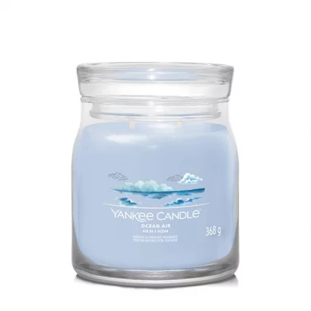 Aromatická svíčka Signature sklo střední Ocean Air Yankee Candle - 368 g