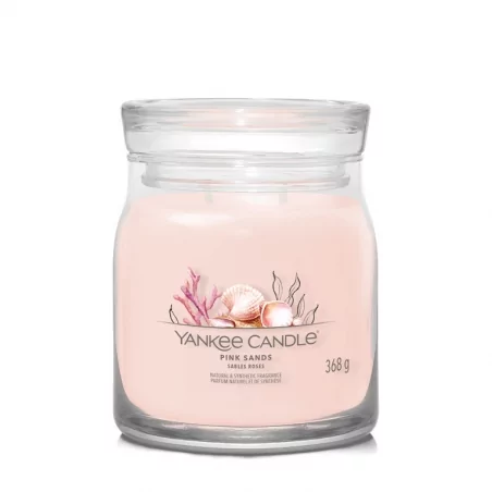Aromatická svíčka Signature sklo střední Pink Sands Yankee Candle - 368 g