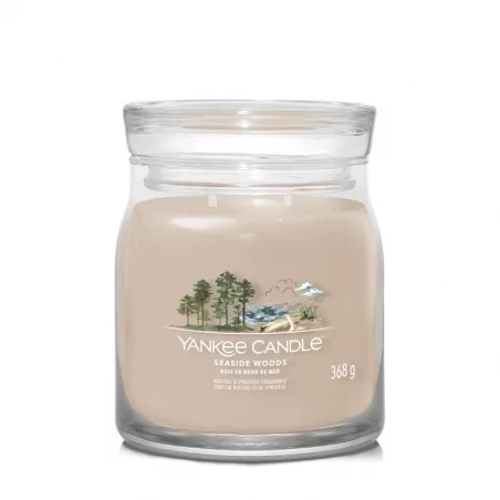 Aromatická svíčka Signature sklo střední Seaside Woods Yankee Candle - 368 g