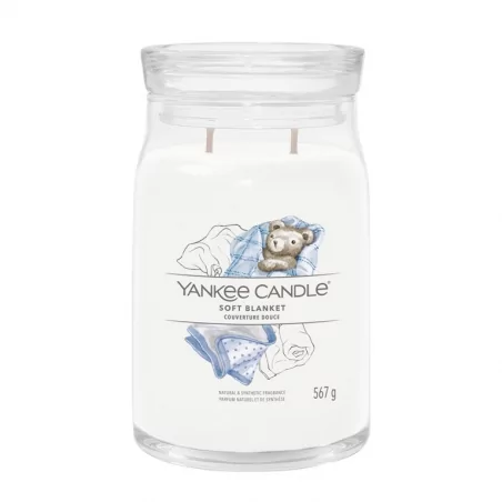 Aromatická svíčka Signature sklo velké Soft Blanket Yankee Candle - 567 g
