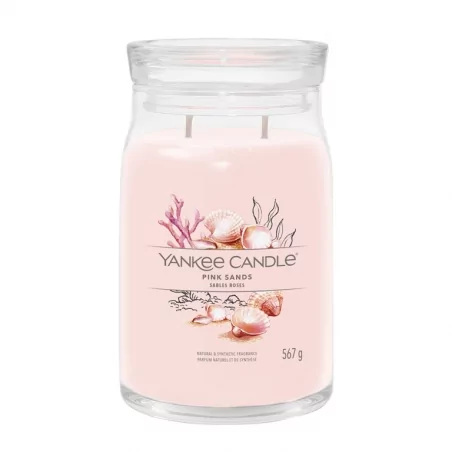Aromatická svíčka Signature sklo velké Pink Sands Yankee Candle - 567 g